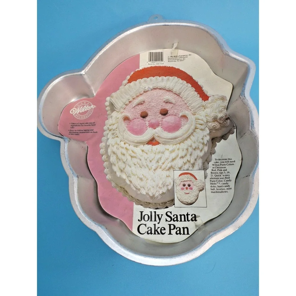 Vintage 1987 Wilton Jolly Santa Cake Pan 12